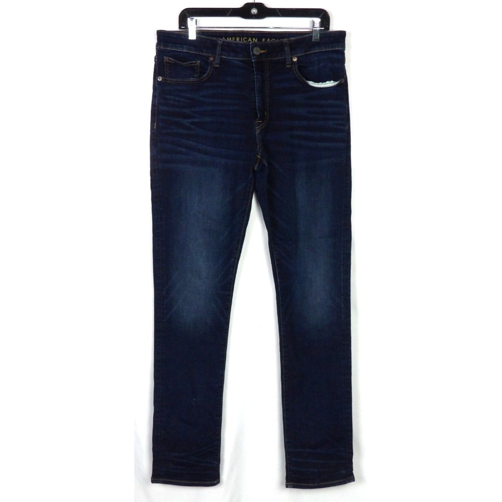 American Eagle Next Level FLEX Dark Wash Slim Fit Denim Jeans Men's 34 X 34